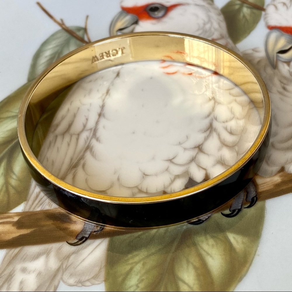 Set (4) > 3 J.Crew Enamel Bangles + 1 Unbranded Starfish Enamel Gold Trim Bangle - Picture 10 of 14